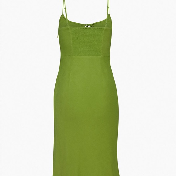 **SOLD** ARITZIA Wilfred Bellow Midi Dress in Succulent Green - Picture 6 of 7